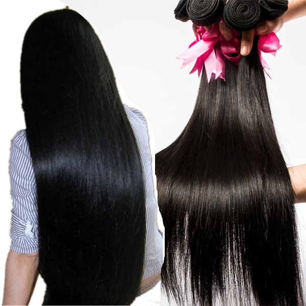 Silk straight soft brazilian human hair extensions YJ89